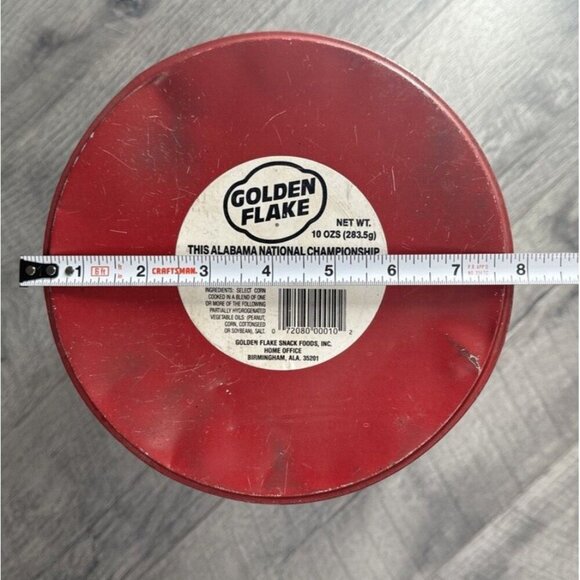 Alabama Crimson Tide Football National Champions Golden Flake Tin 1992‎ Vintage - Picture 11 of 12